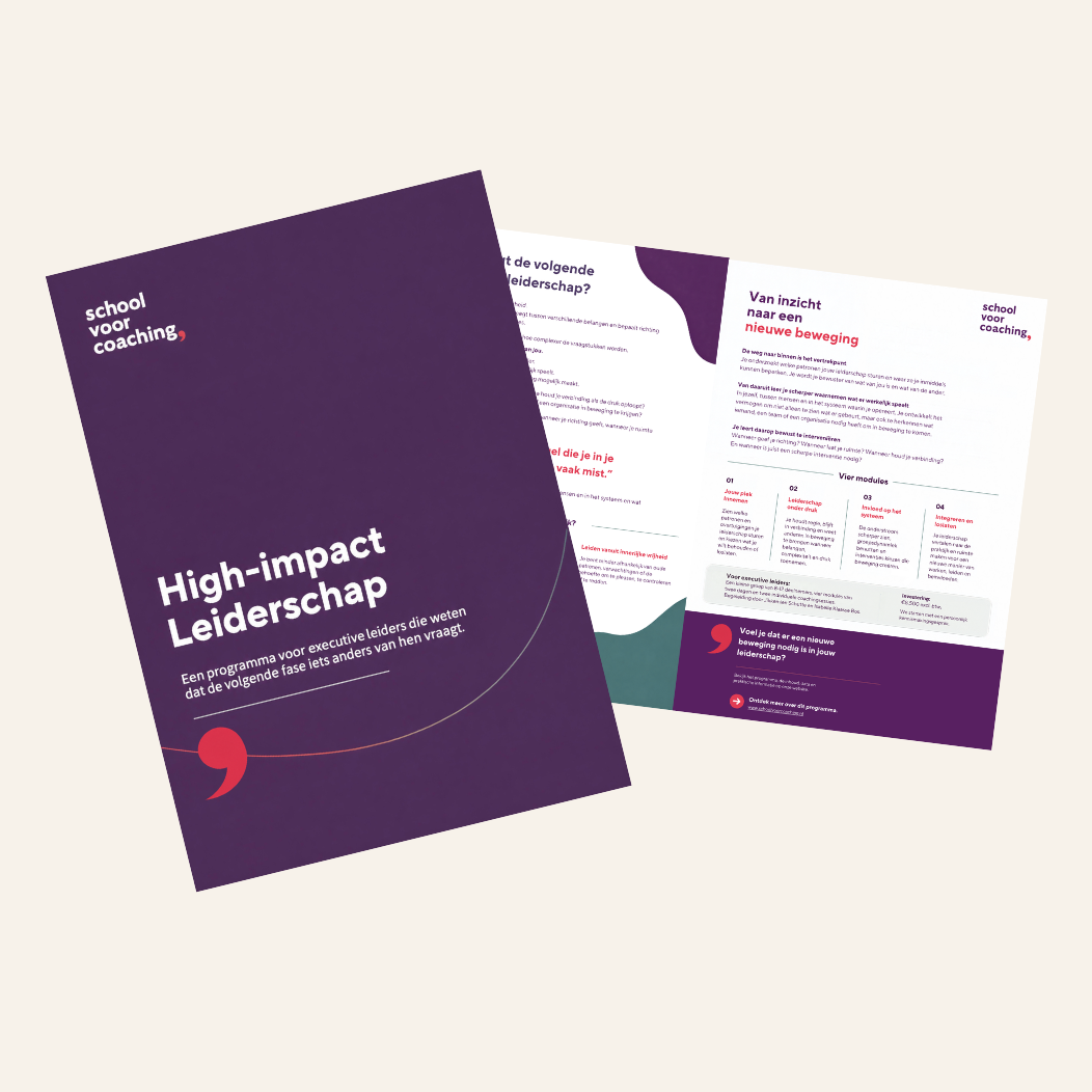 informatiefolder High Impact Leiderschaps-programma